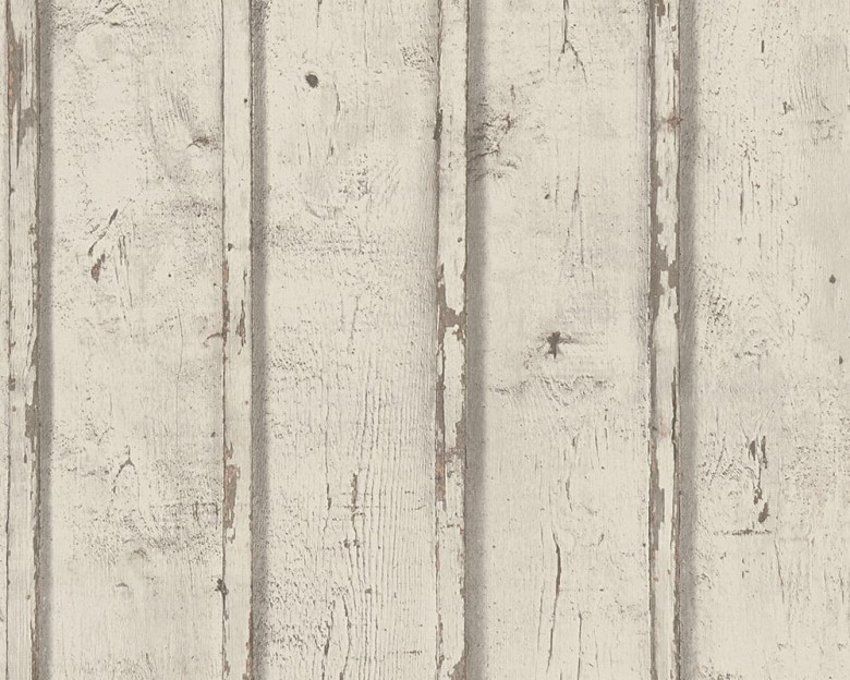 Beige Used Holzoptik- A.S. Creation Vlies -Tapete