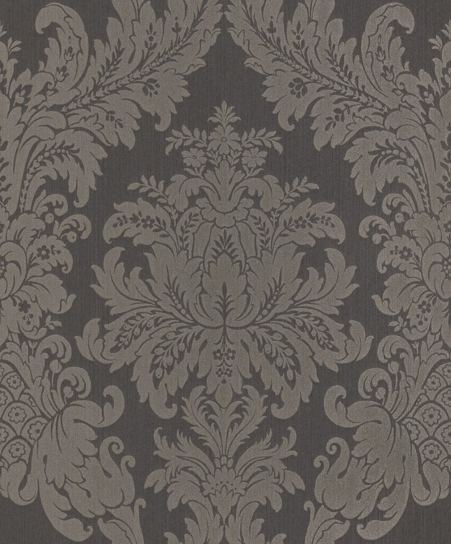 Floral grau - Rasch Vlies-Tapete