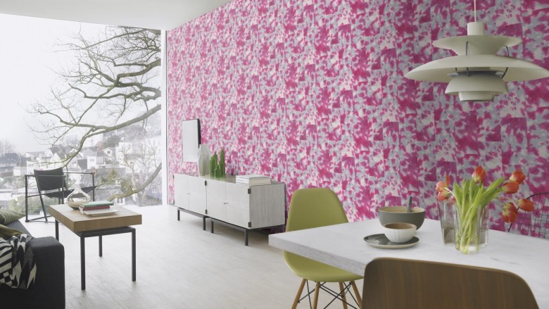 Tierfell Pink - Rasch Vlies - Tapete Tierprint