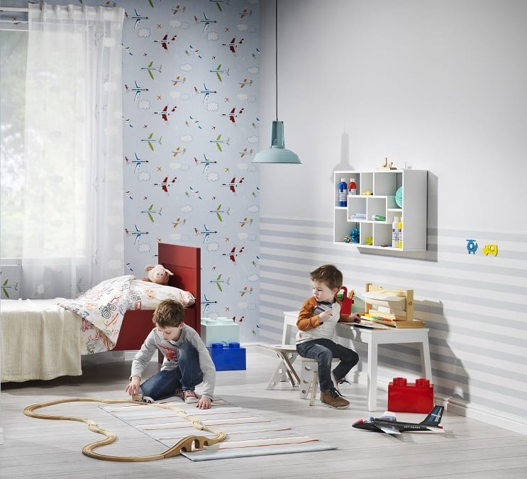 Flugzeuge - Rasch Papier Kindertapete