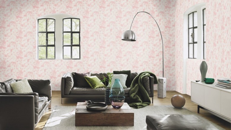 Tierfell rosa - Rasch Vlies - Tapete Tierprint
