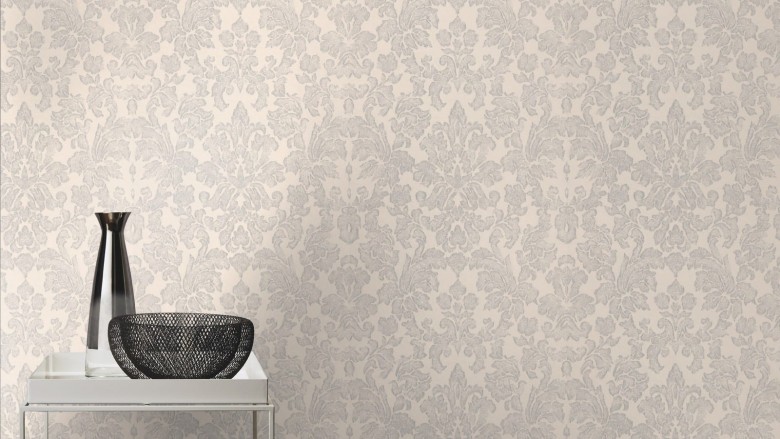 Tapete Barock Creme  - Rasch Vlies - Floralprint