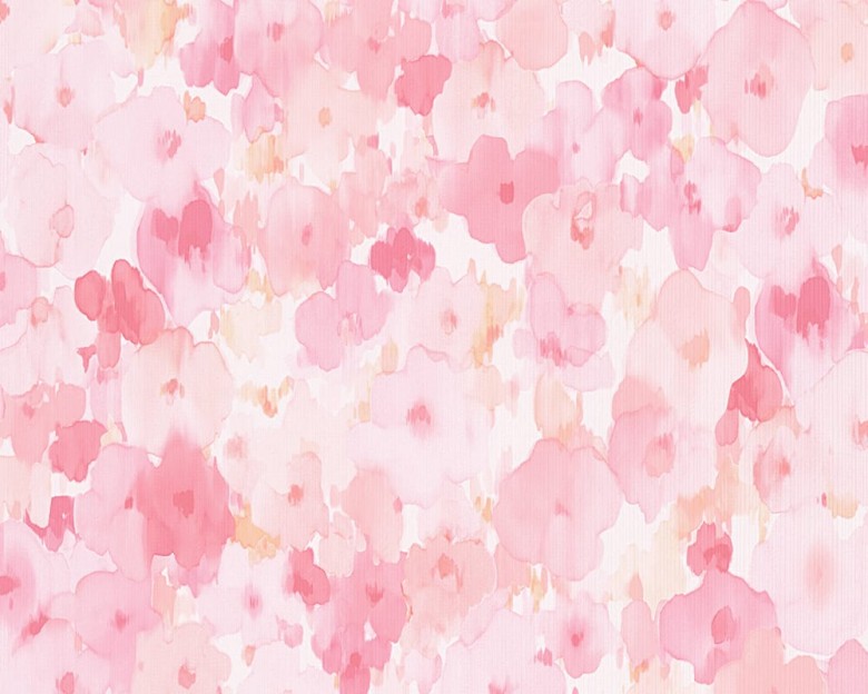 Blumenwiese rosa Kinderwelt - A.S. Creation Papier-Tapete