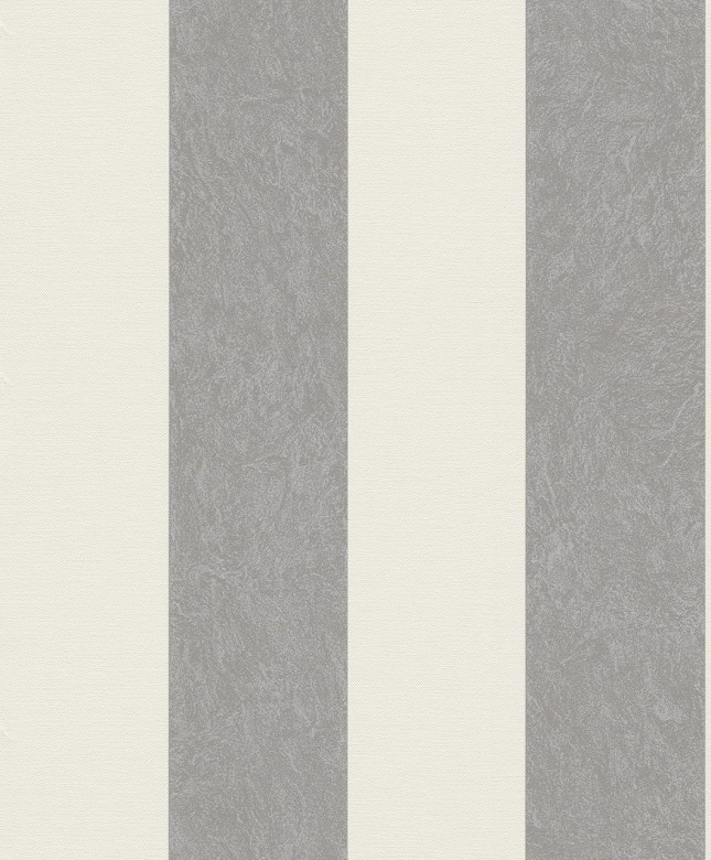 Tapete Barock Beige Grau    - Rasch Vlies - Tapete Streifenmuster