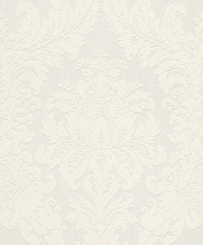 Floral weiß - Rasch Vlies-Tapete