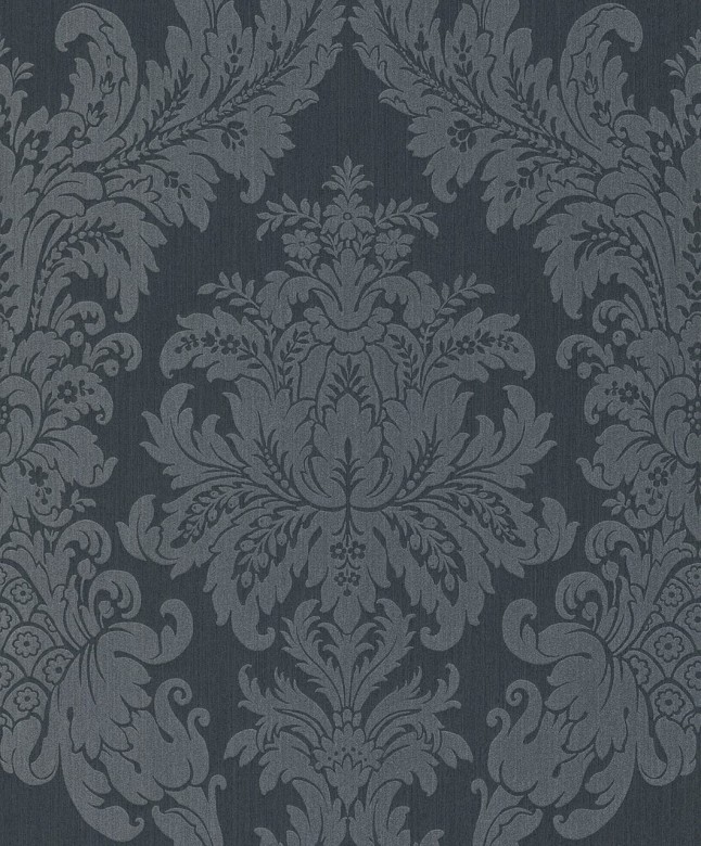 Floral blau - Rasch Vlies-Tapete