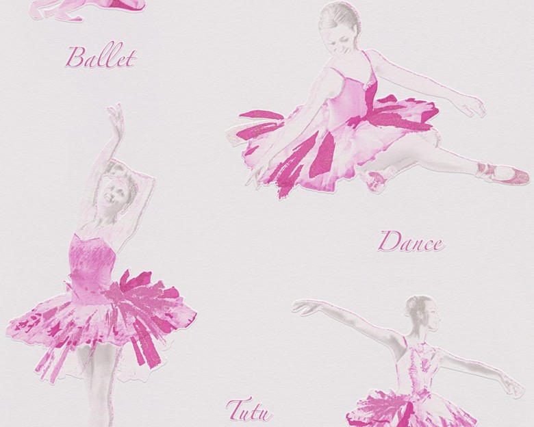 Ballerina pink Kinderwelt - A.S. Creation Papier-Tapete